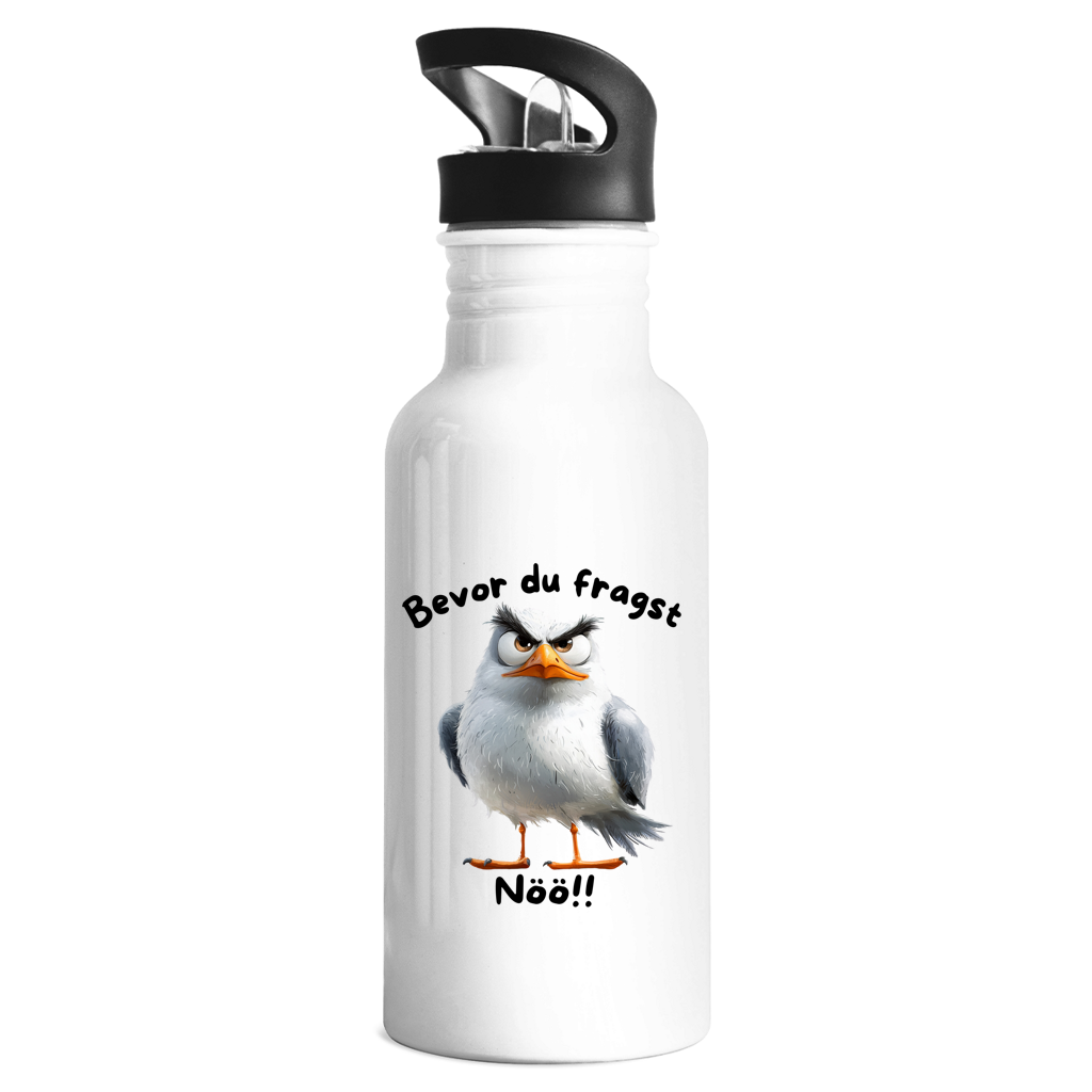 Edelstahl-Trinkflasche Möve mit Motiv: Nöö