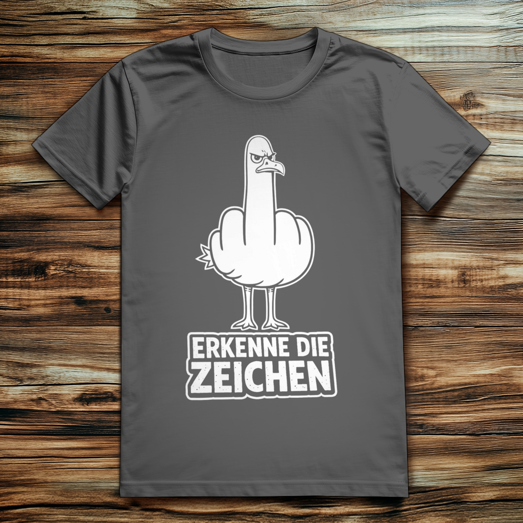 ST/ST Creator 2.0 Möve T-Shirt mit Motiv: Mittelfinger 1