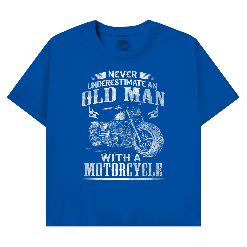 T-Shirt mit Biker Motiv : with a Motocycle