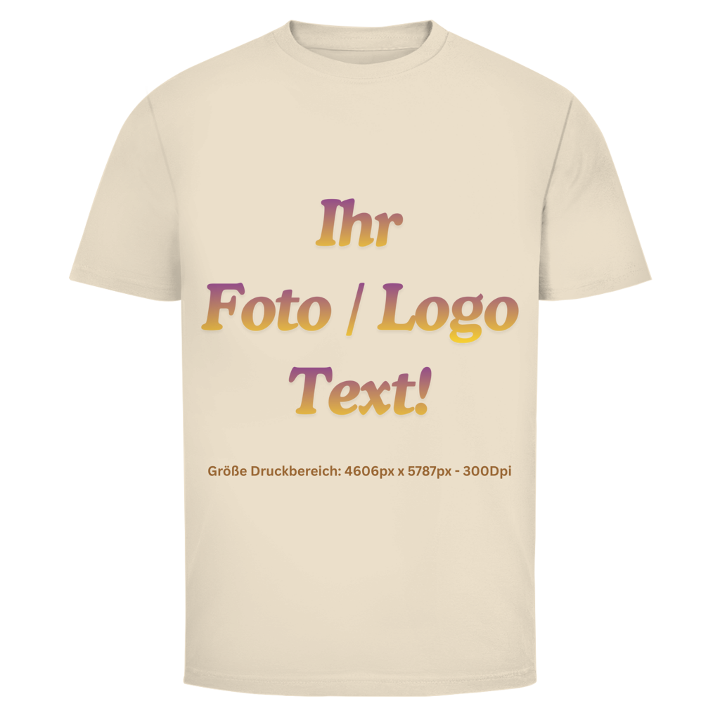 Herren T-Shirt mit ihrem Foto / Text