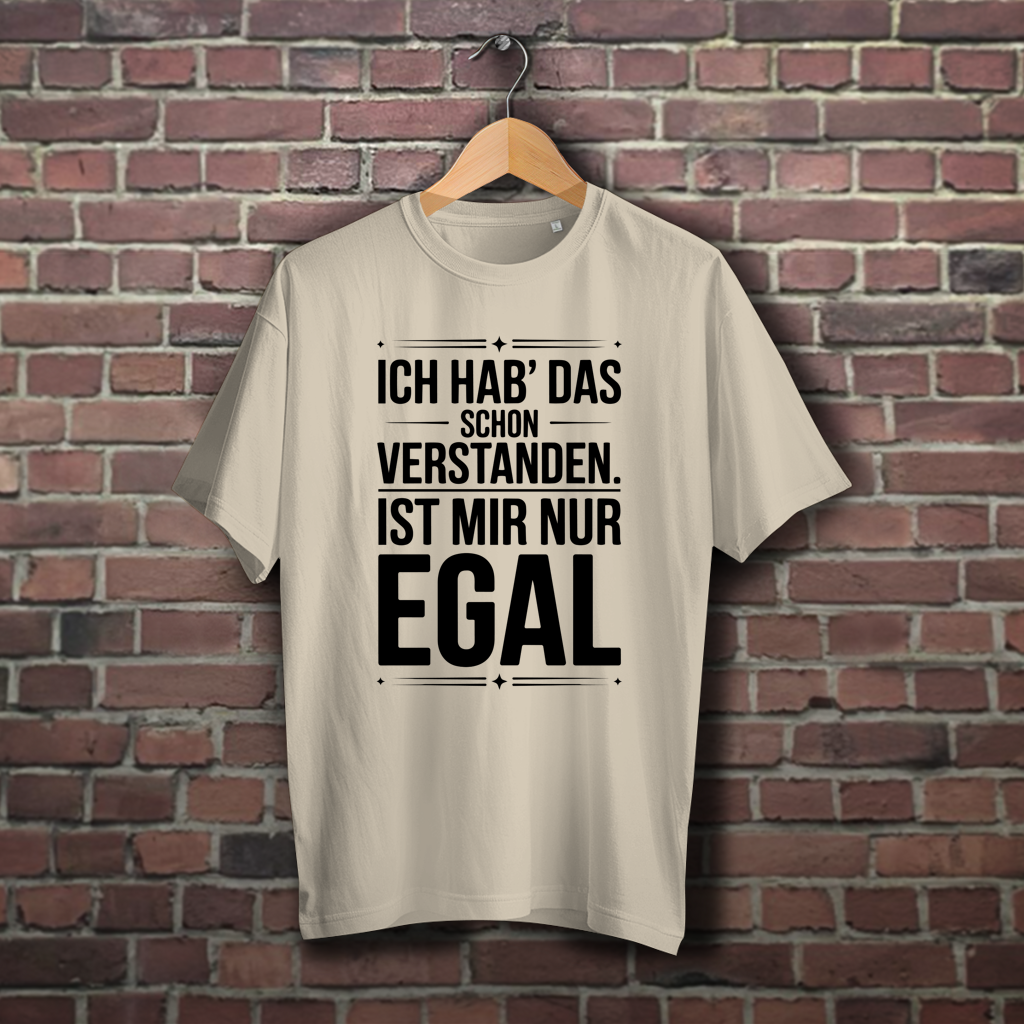 Oversize T-Shirt mit Motiv: Ich habs
