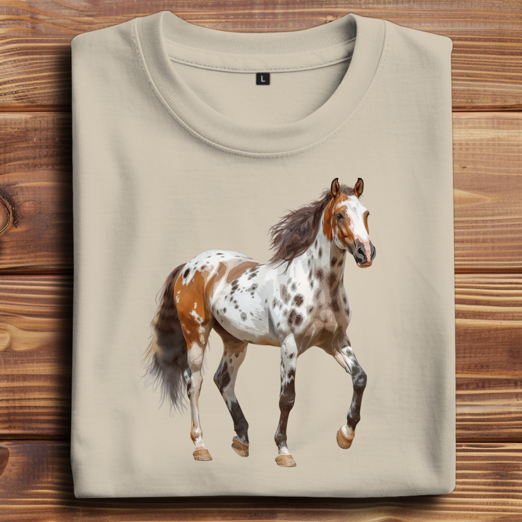 Oversize T-Shirt mit Motiv: Pferd-6
