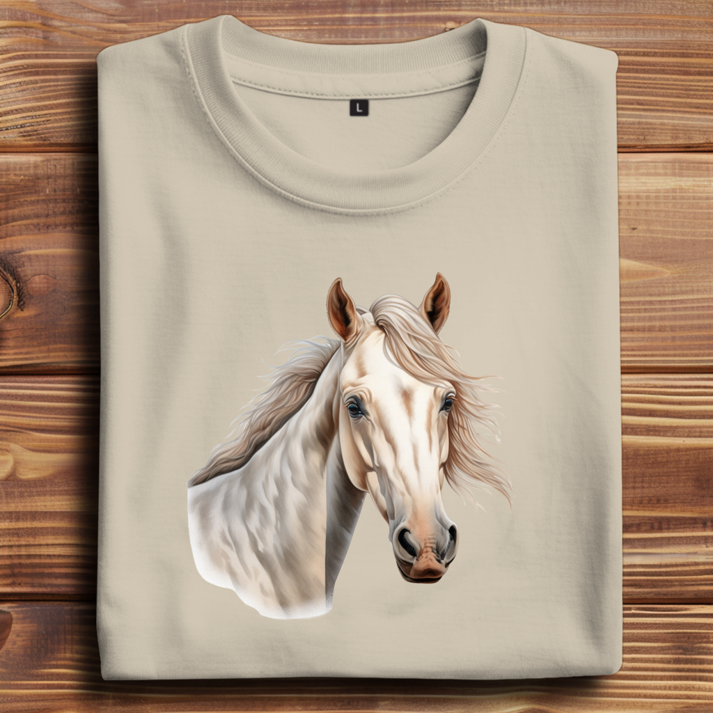 Oversize T-Shirt mit Motiv: Pferd-4