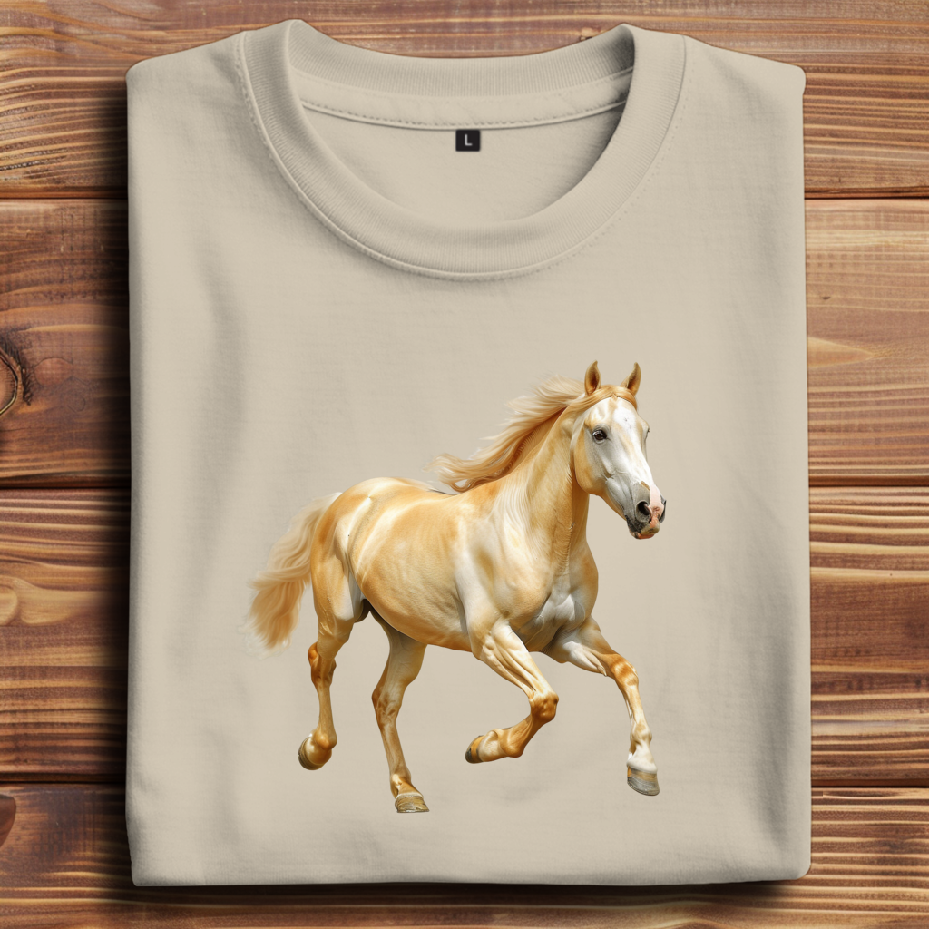 Oversize T-Shirt mit Motiv: Pferd-7
