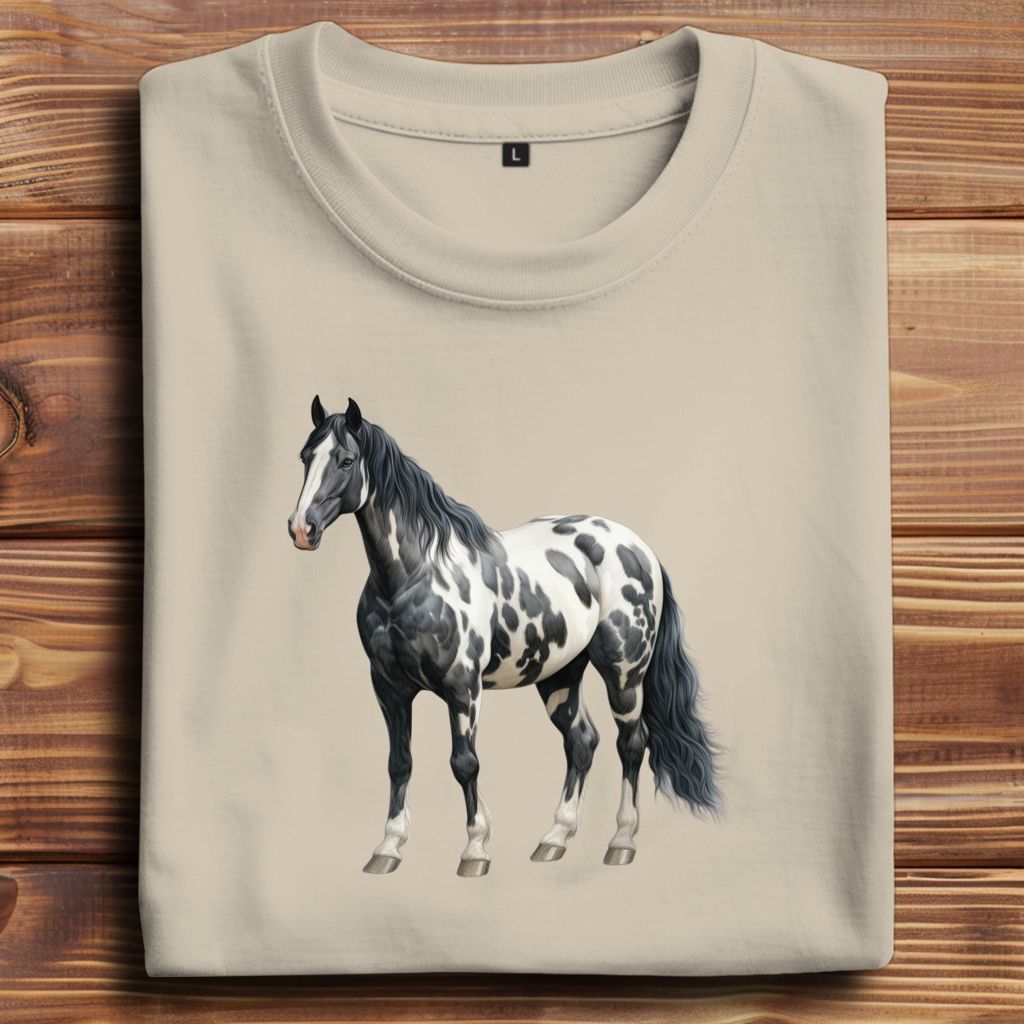 Oversize T-Shirt mit Motiv: Pferd-8