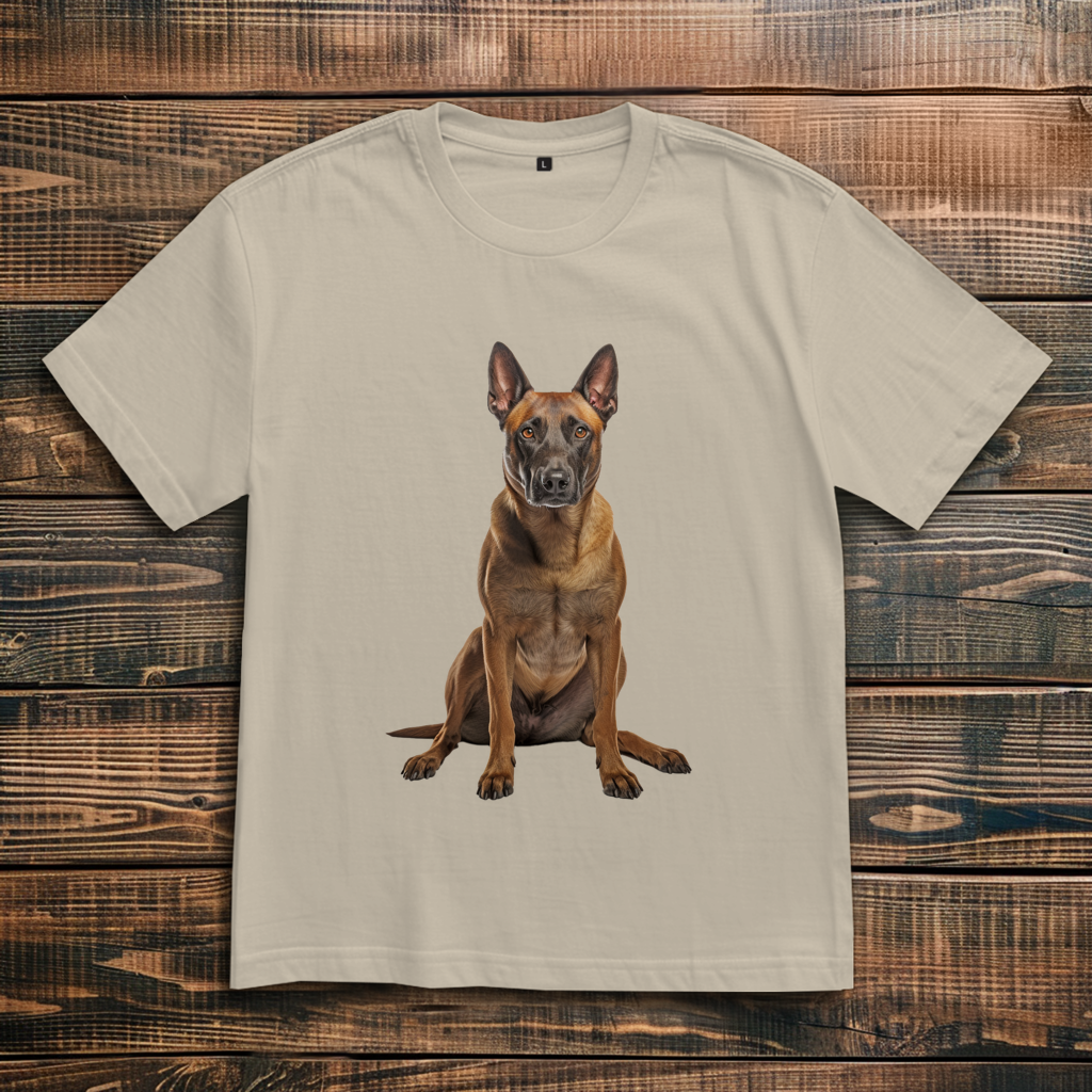 Oversize T-Shirt mit Motiv: Belgian-Malinois