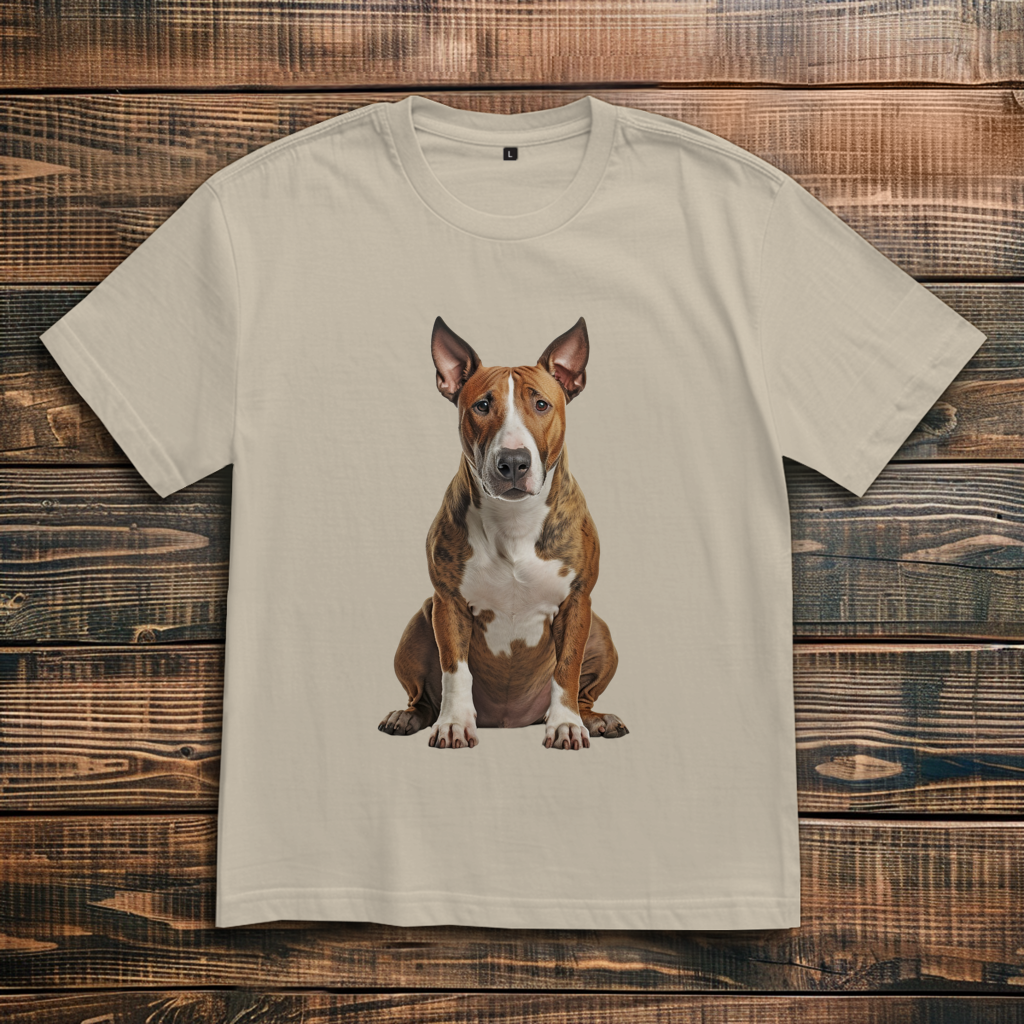 Oversize T-Shirt mit Motiv: Bull-Terrier