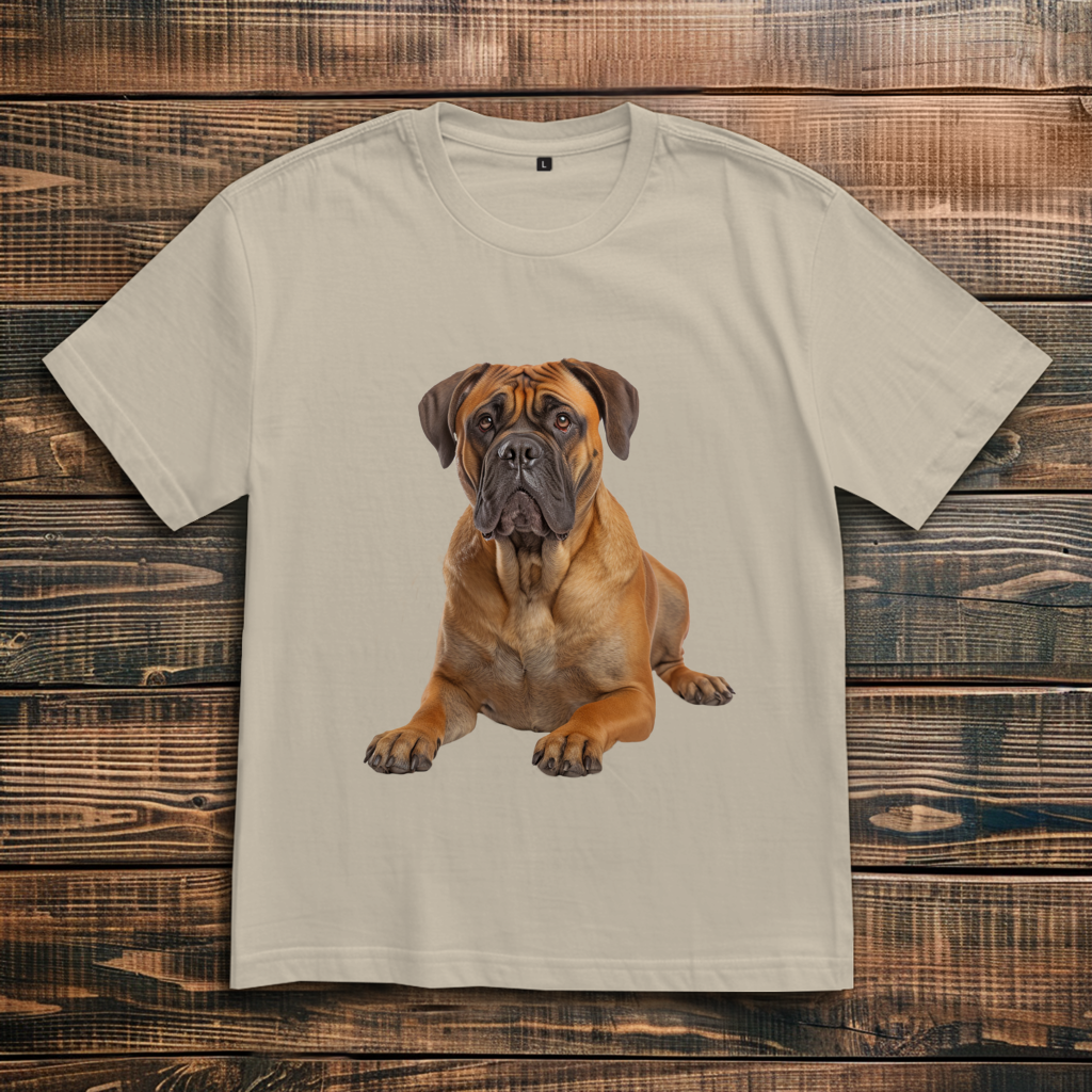 Oversize T-Shirt mit Motiv: Bullmastiff