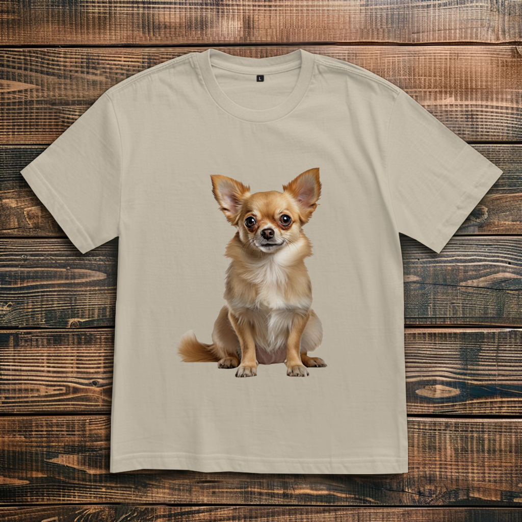 Oversize T-Shirt mit Motiv: Chihuahua