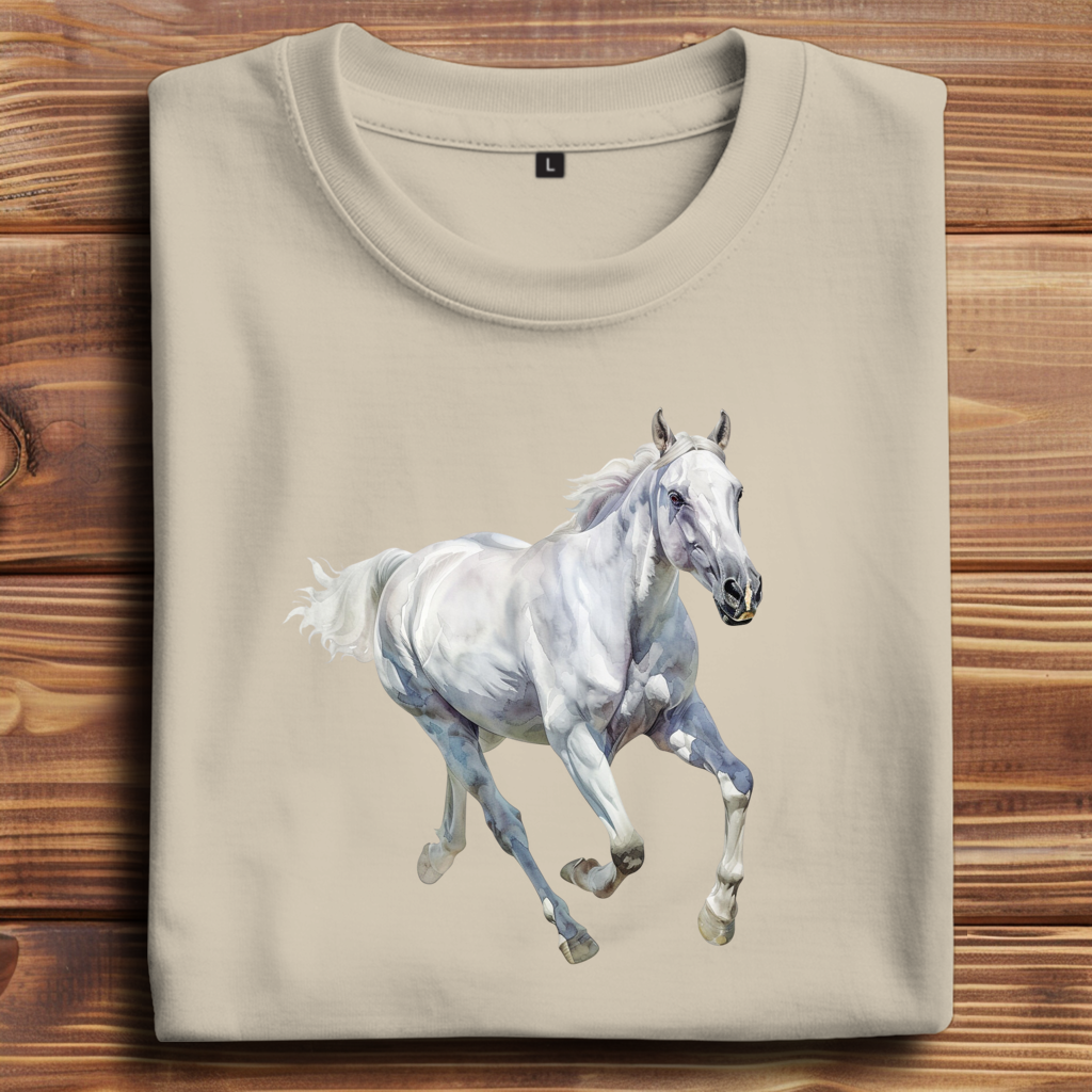 Oversize T-Shirt mit Motiv: Pferd-17