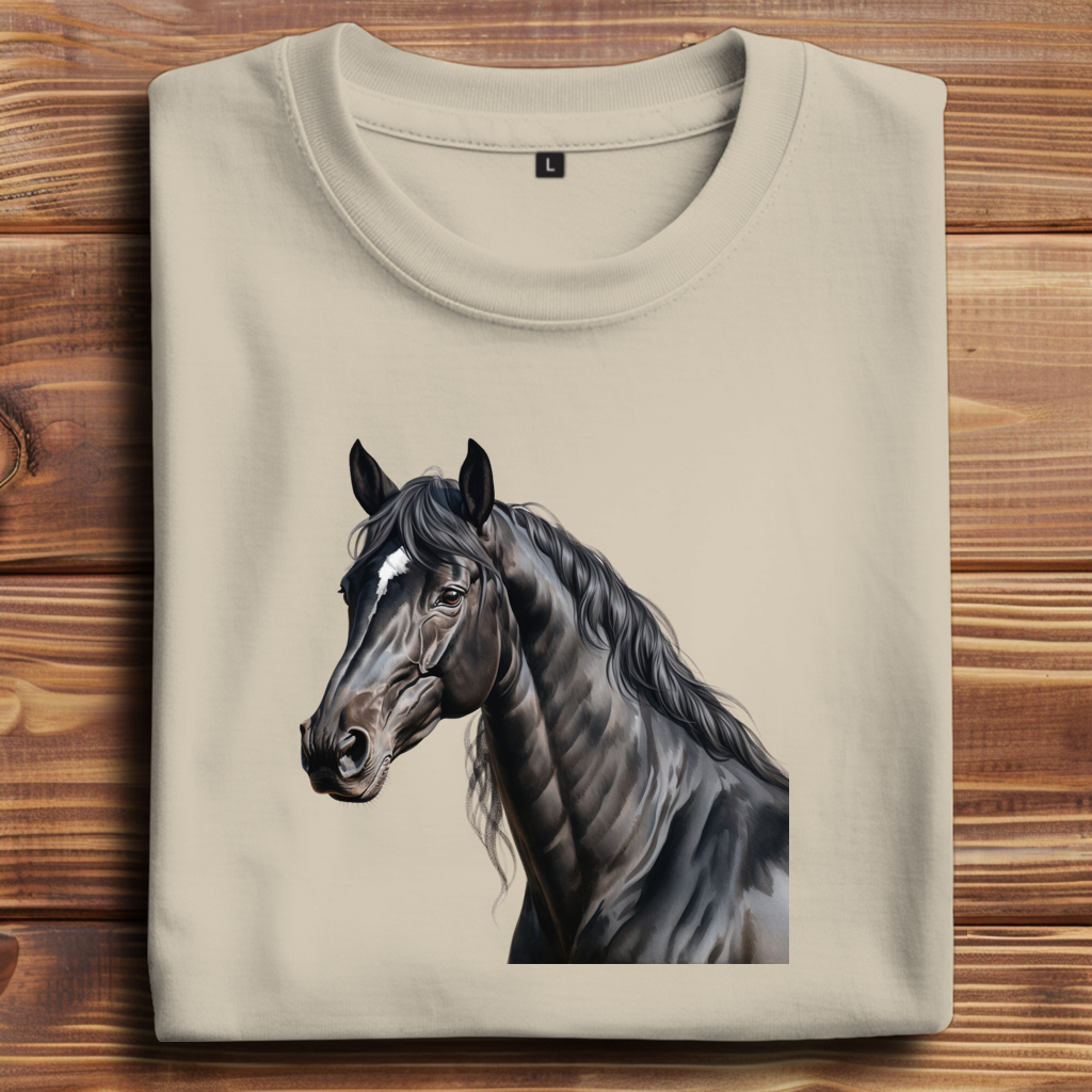 Oversize T-Shirt mit Motiv: Pferd-20