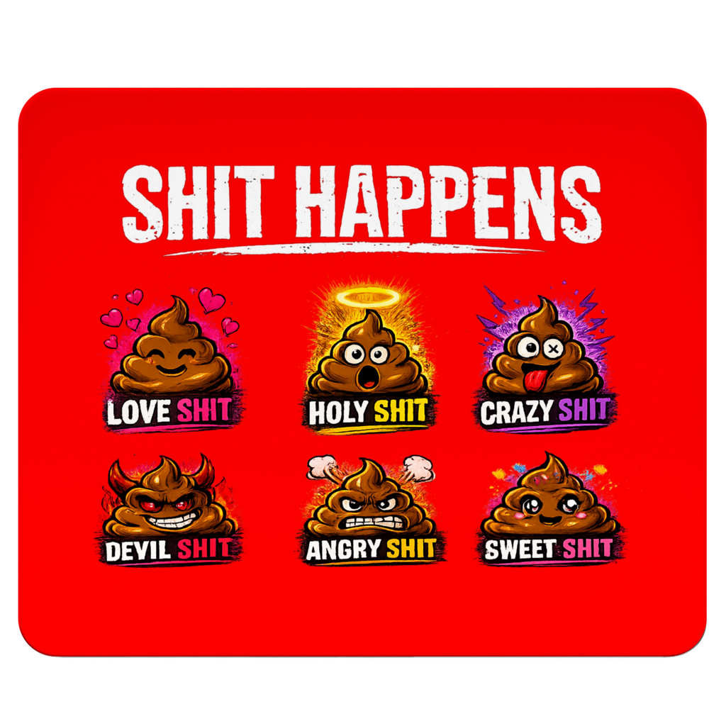 Mousepad mit Motiv: Shit Happens