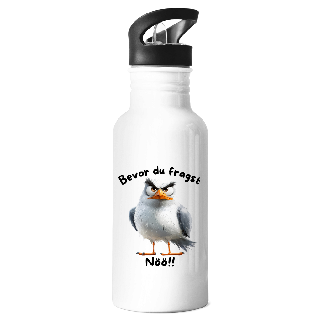 Edelstahl-Trinkflasche Möve mit Motiv: Nöö