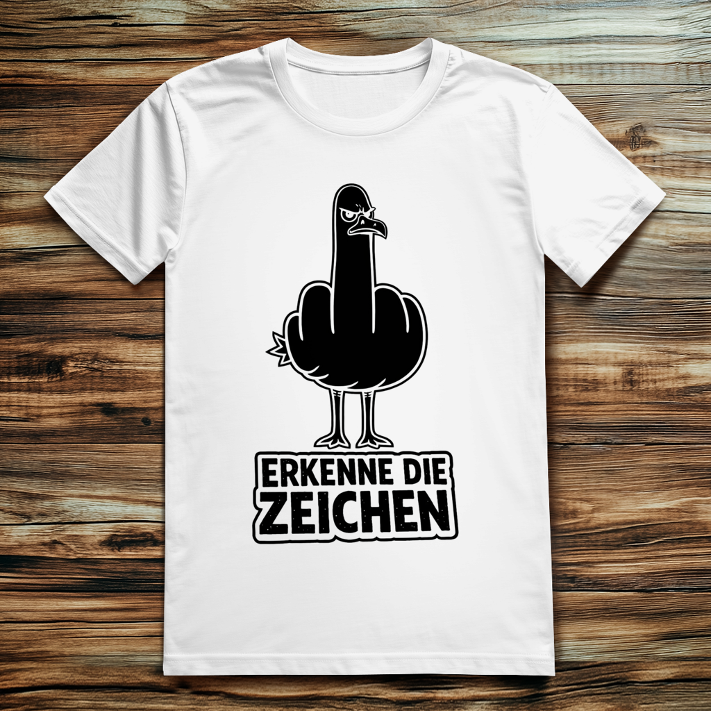 ST/ST Creator 2.0 Möve T-Shirt mit Motiv: Mittelfinger 1