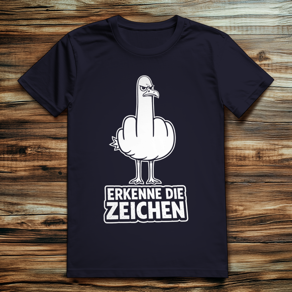 ST/ST Creator 2.0 Möve T-Shirt mit Motiv: Mittelfinger 1