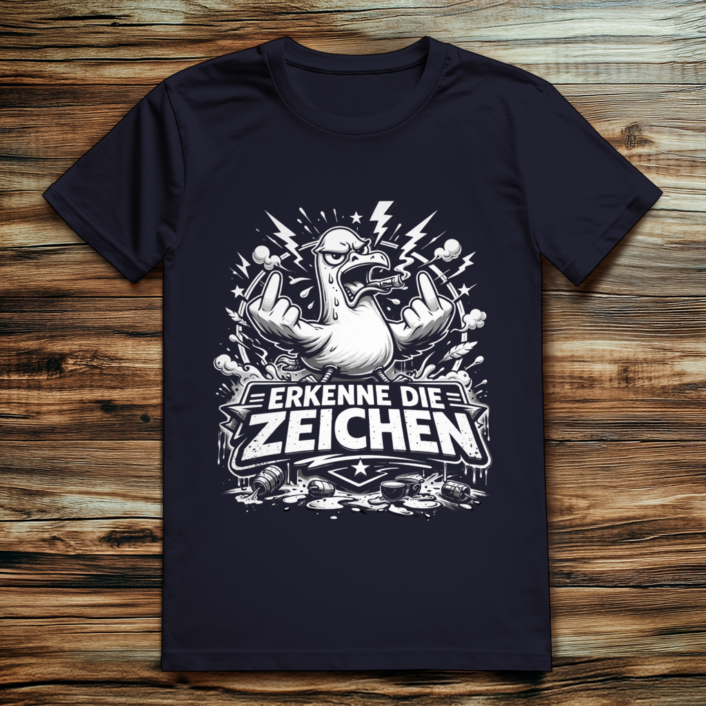 ST/ST Creator 2.0 Möve T-Shirt mit Motiv: Mittelfinger 2