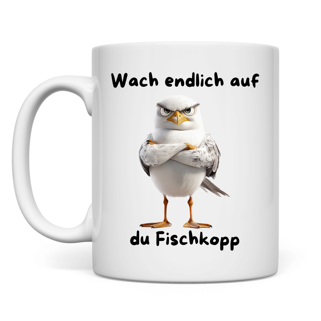 Tasse Möve mit Motiv: Fischkopp