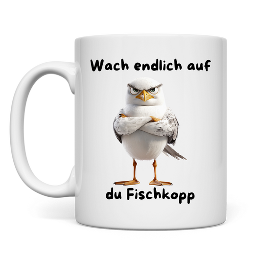 Tasse Möve mit Motiv: Fischkopp