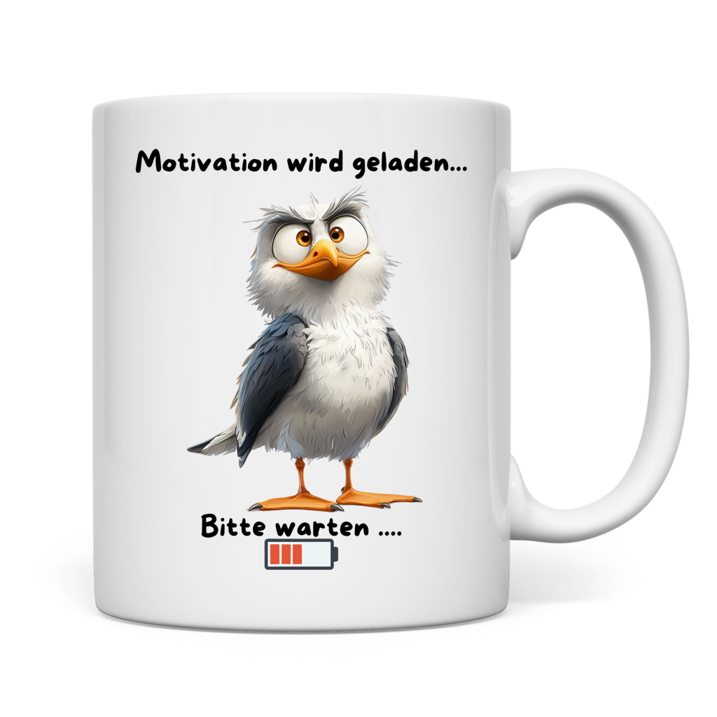Tasse Möve vmit Motiv: Motivation