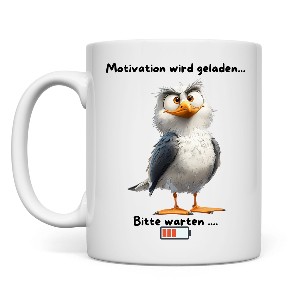 Tasse Möve vmit Motiv: Motivation