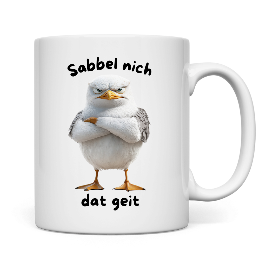 Tasse Möve mit Motiv: dat geit