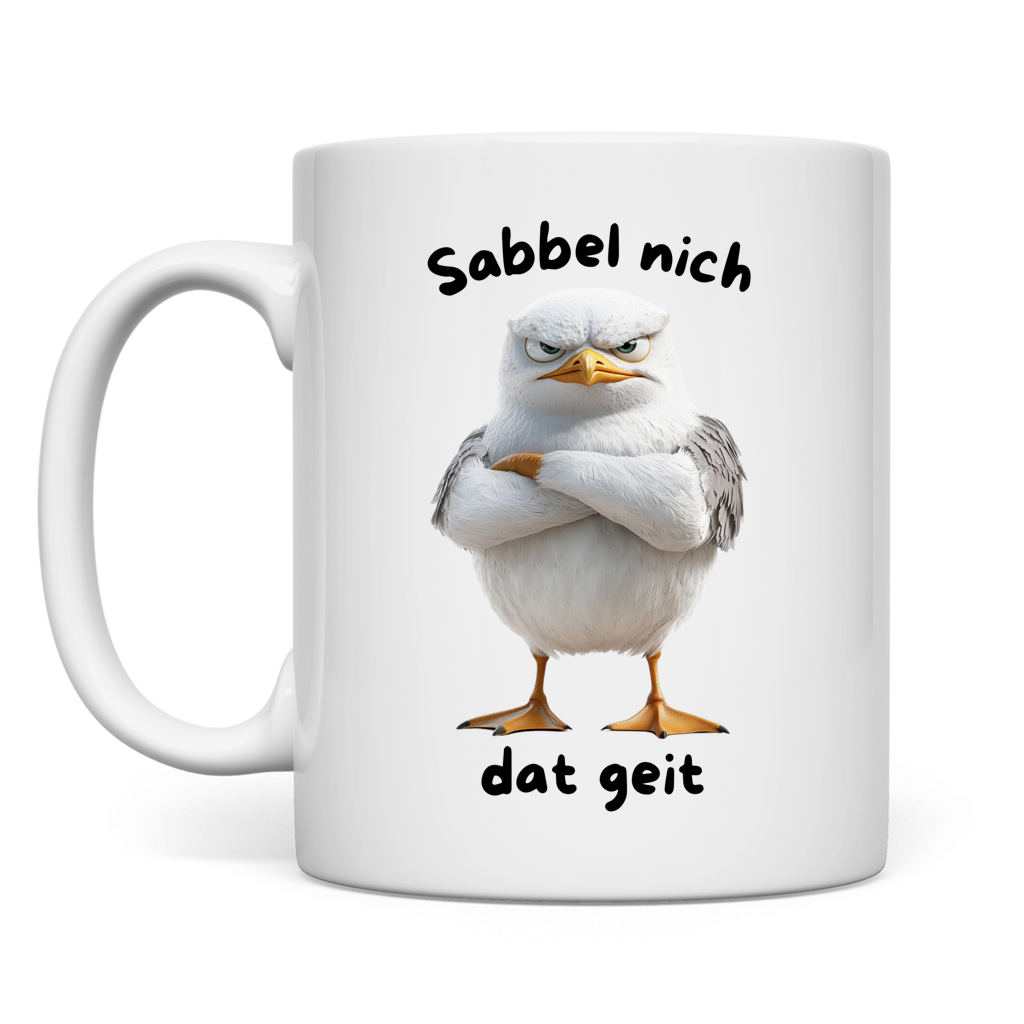 Tasse Möve mit Motiv: dat geit