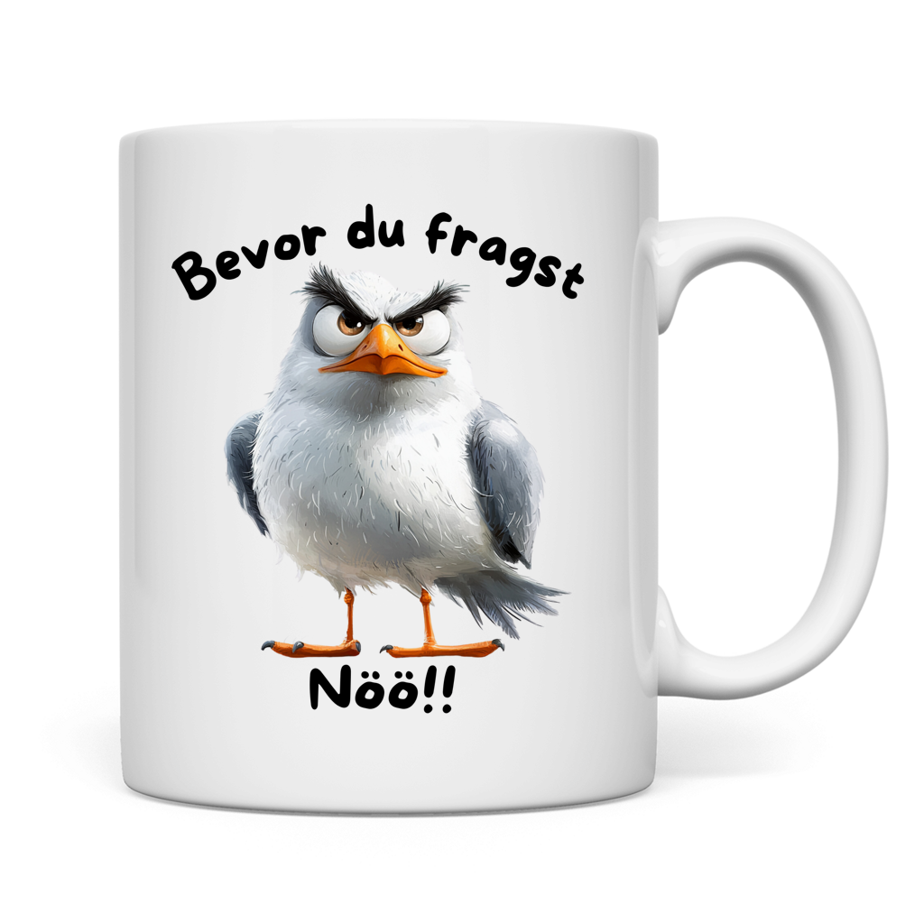 Tasse Möve mit Motiv: nöö