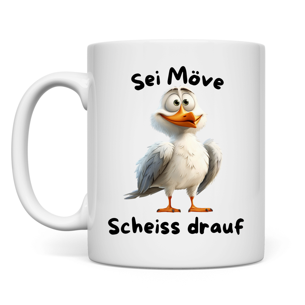 Tasse Möve mit Motiv: sei Möve