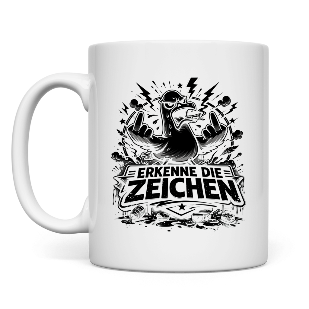 Tasse Möve mit Motiv: Mittelfinger2