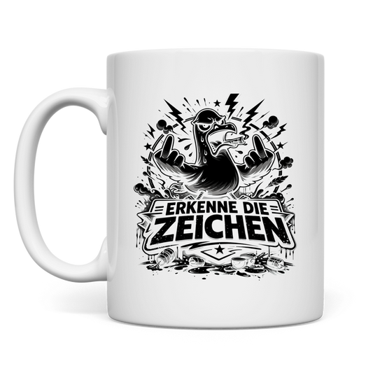 Tasse Möve mit Motiv: Mittelfinger2
