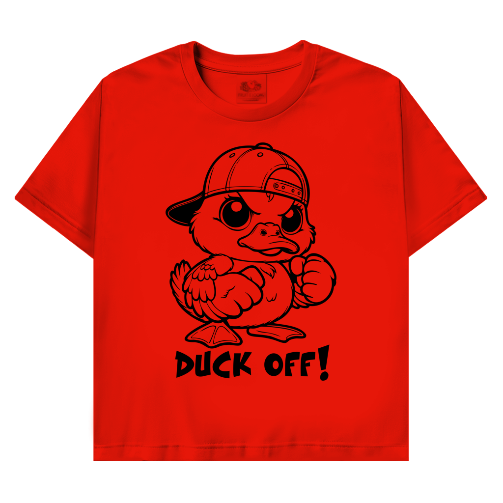 T-Shirt mit Enten Motiv :Duck off
