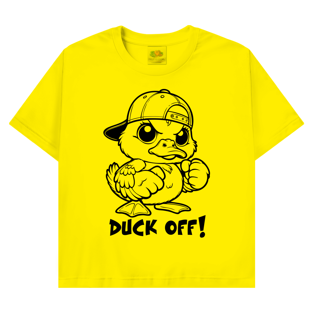 T-Shirt mit Enten Motiv :Duck off