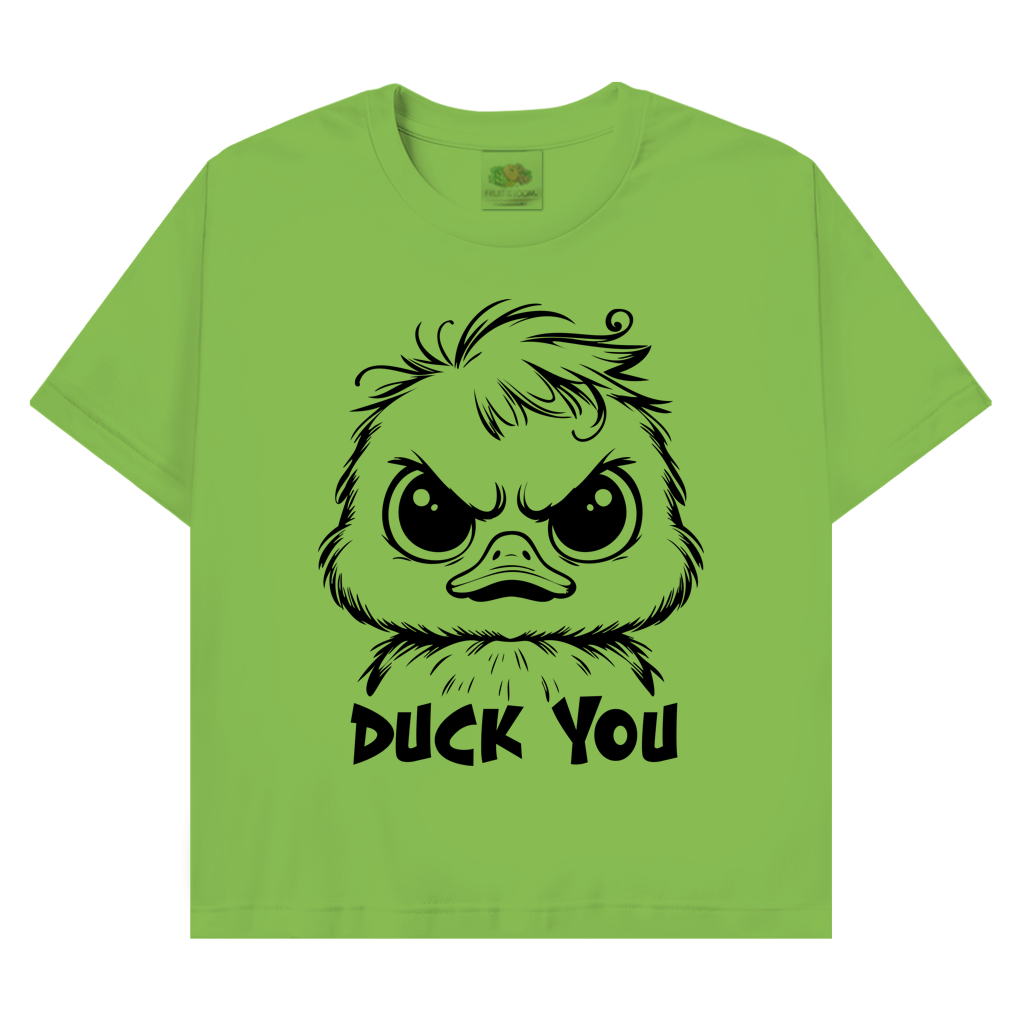 T-Shirt mit Enten Motiv :Duck you