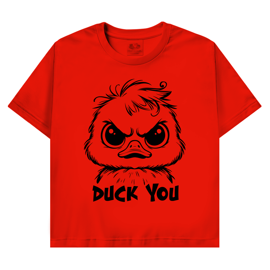 T-Shirt mit Enten Motiv :Duck you