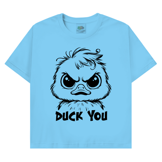 T-Shirt mit Enten Motiv :Duck you