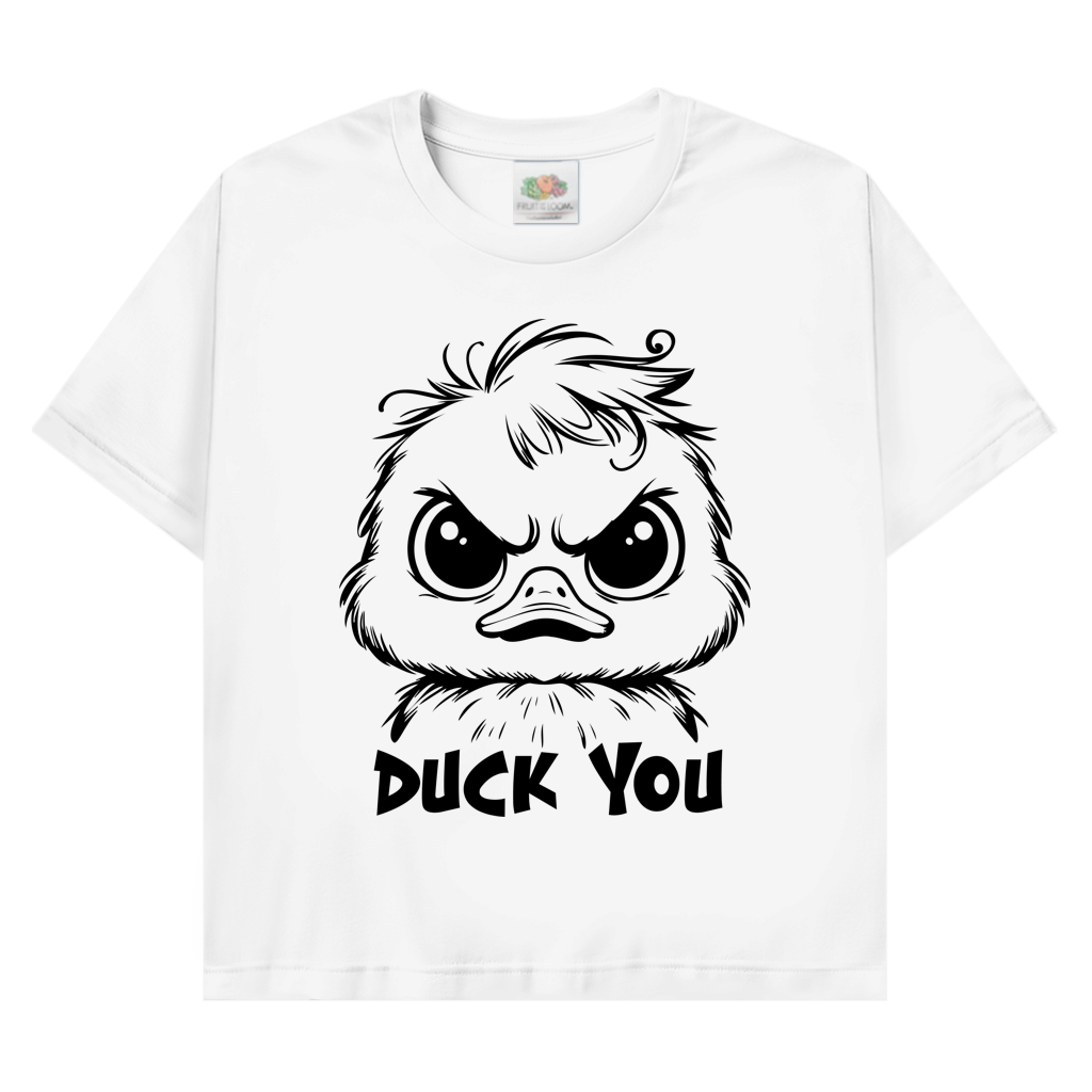 T-Shirt mit Enten Motiv :Duck you