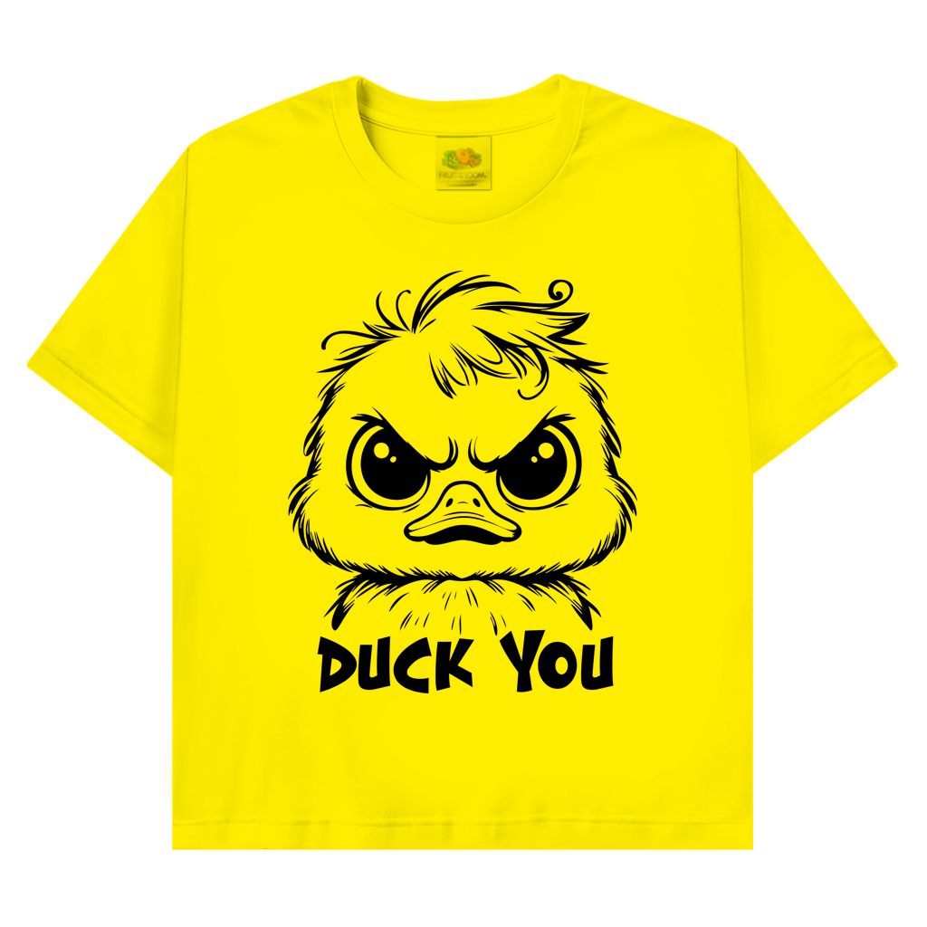 T-Shirt mit Enten Motiv :Duck you