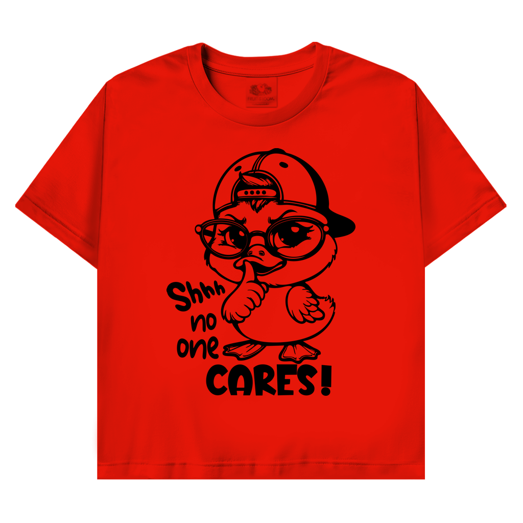 T-Shirt mit Enten Motiv :Cares
