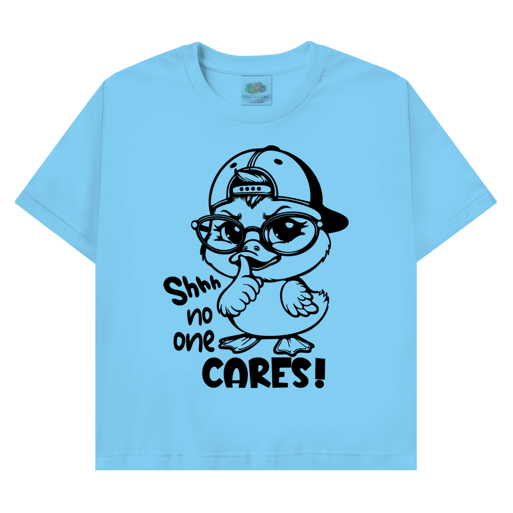 T-Shirt mit Enten Motiv :Cares