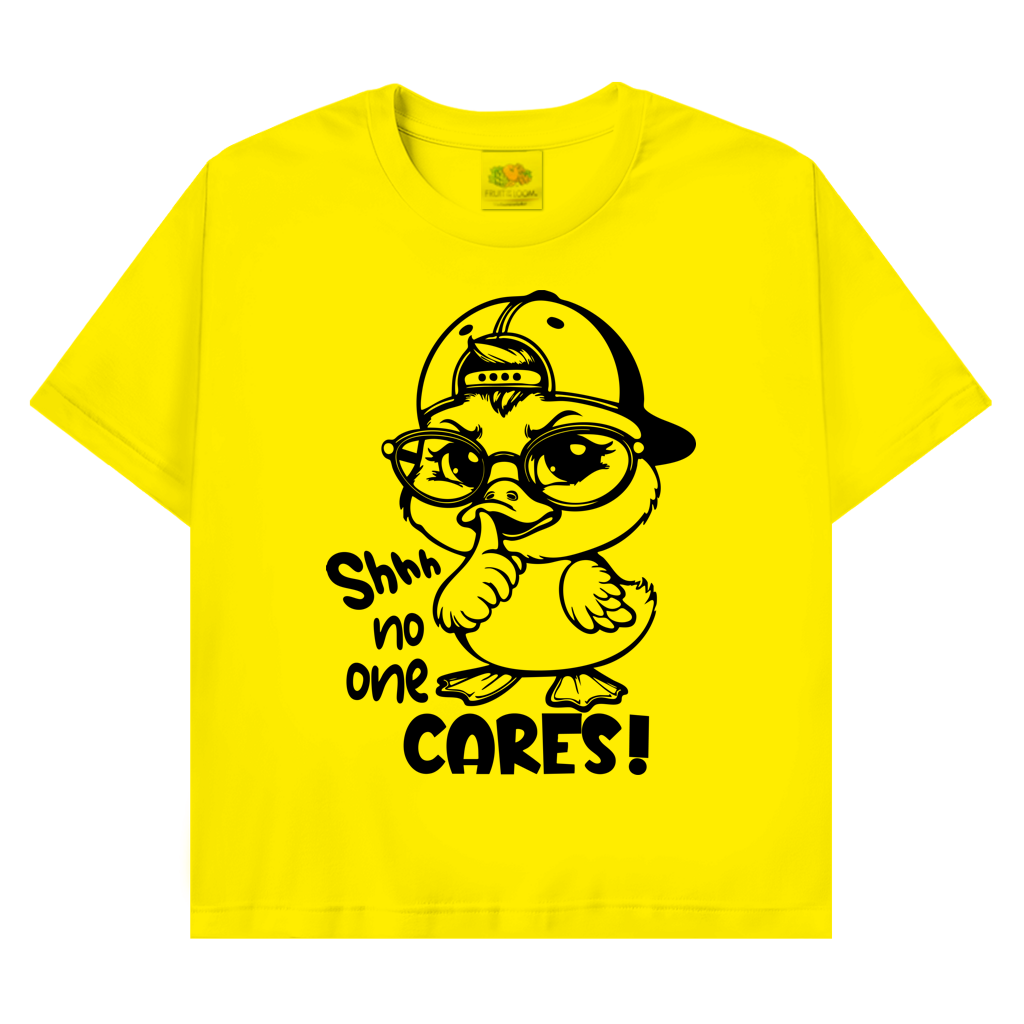 T-Shirt mit Enten Motiv :Cares