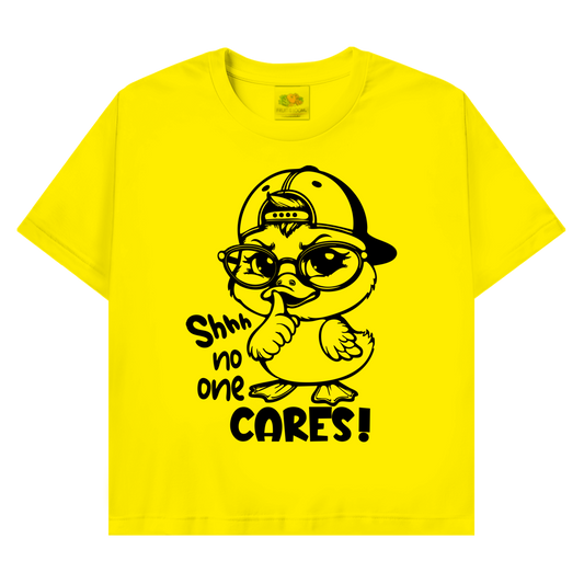 T-Shirt mit Enten Motiv :Cares