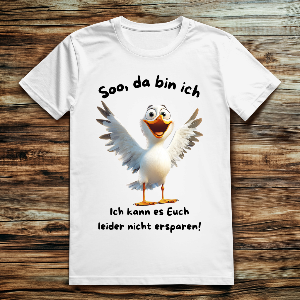 ST/ST Creator 2.0 Möve T-Shirt mit Motiv: da bin Ich
