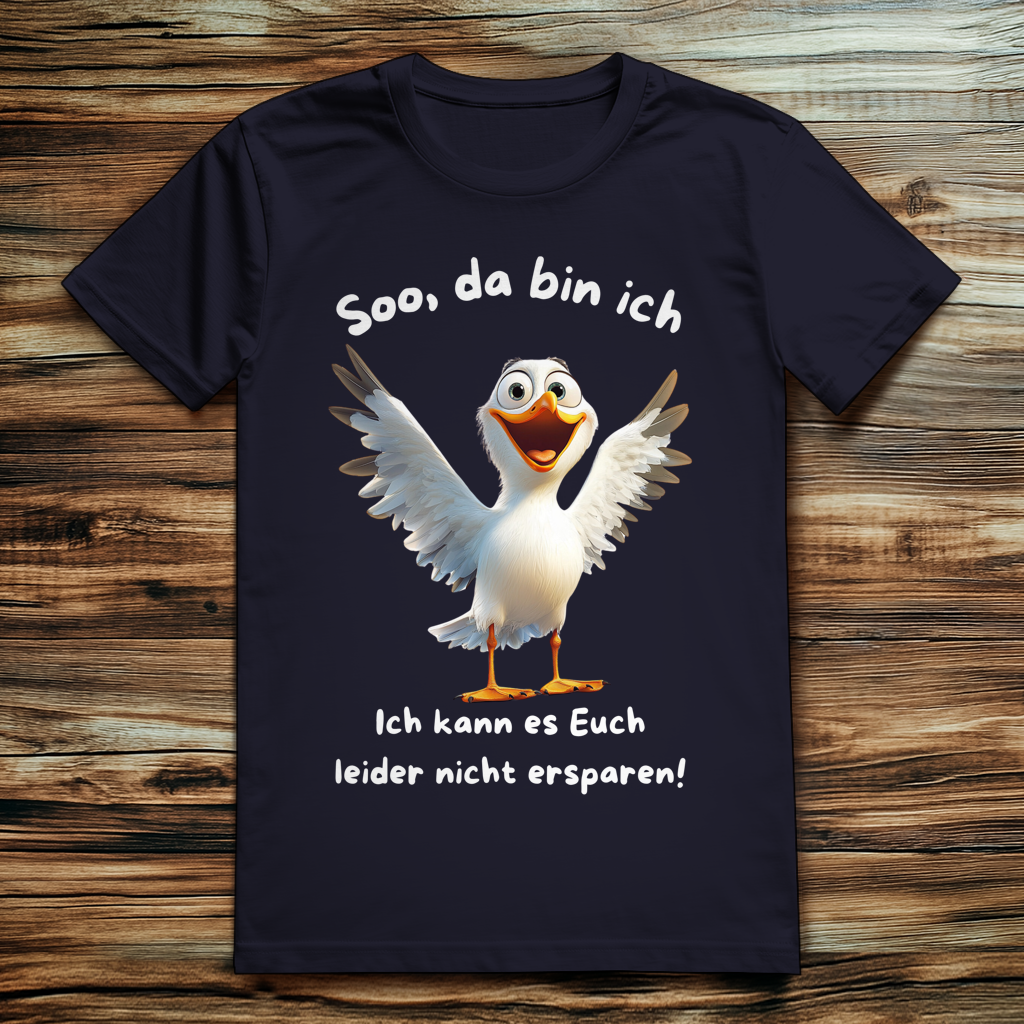 ST/ST Creator 2.0 Möve T-Shirt mit Motiv: da bin Ich