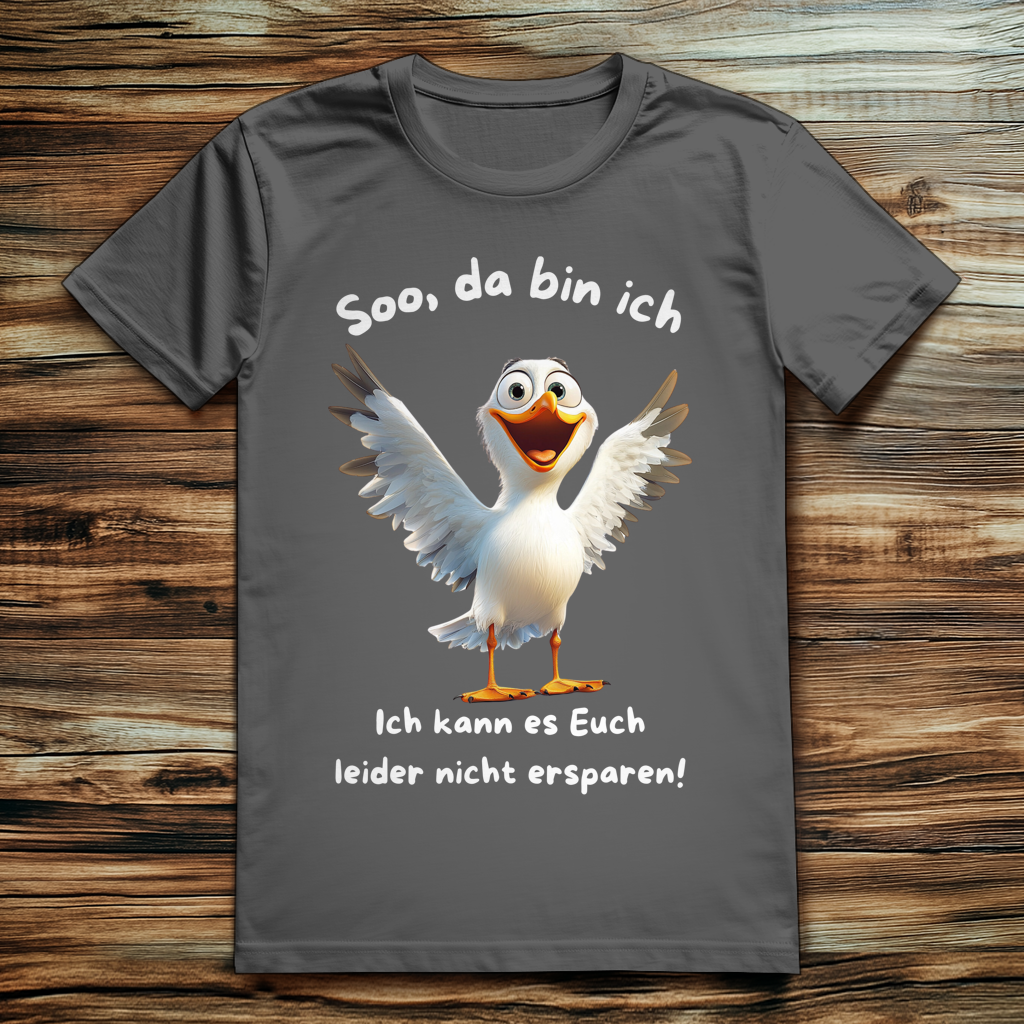 ST/ST Creator 2.0 Möve T-Shirt mit Motiv: da bin Ich