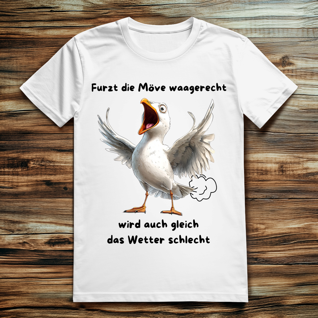 ST/ST Creator 2.0 Möve T-Shirt mit Motiv: furzt die Möve