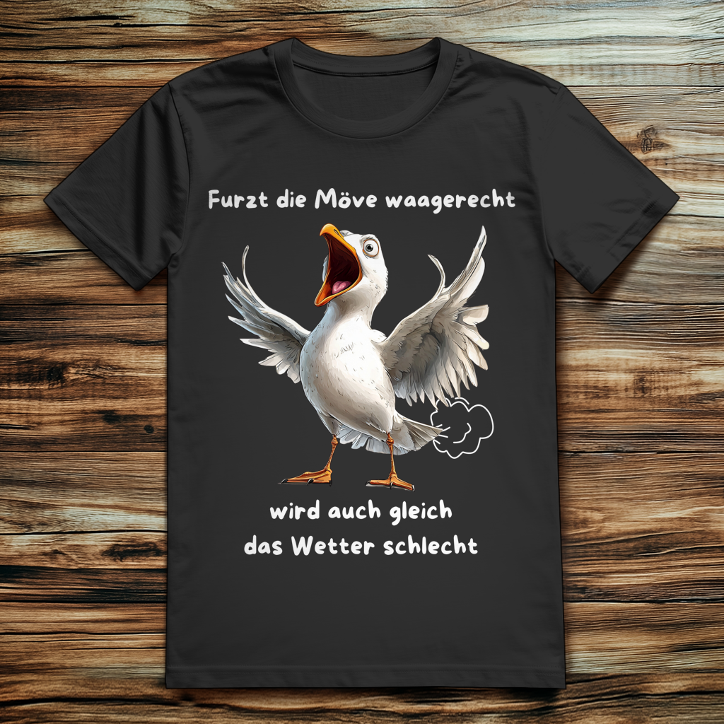 ST/ST Creator 2.0 Möve T-Shirt mit Motiv: furzt die Möve