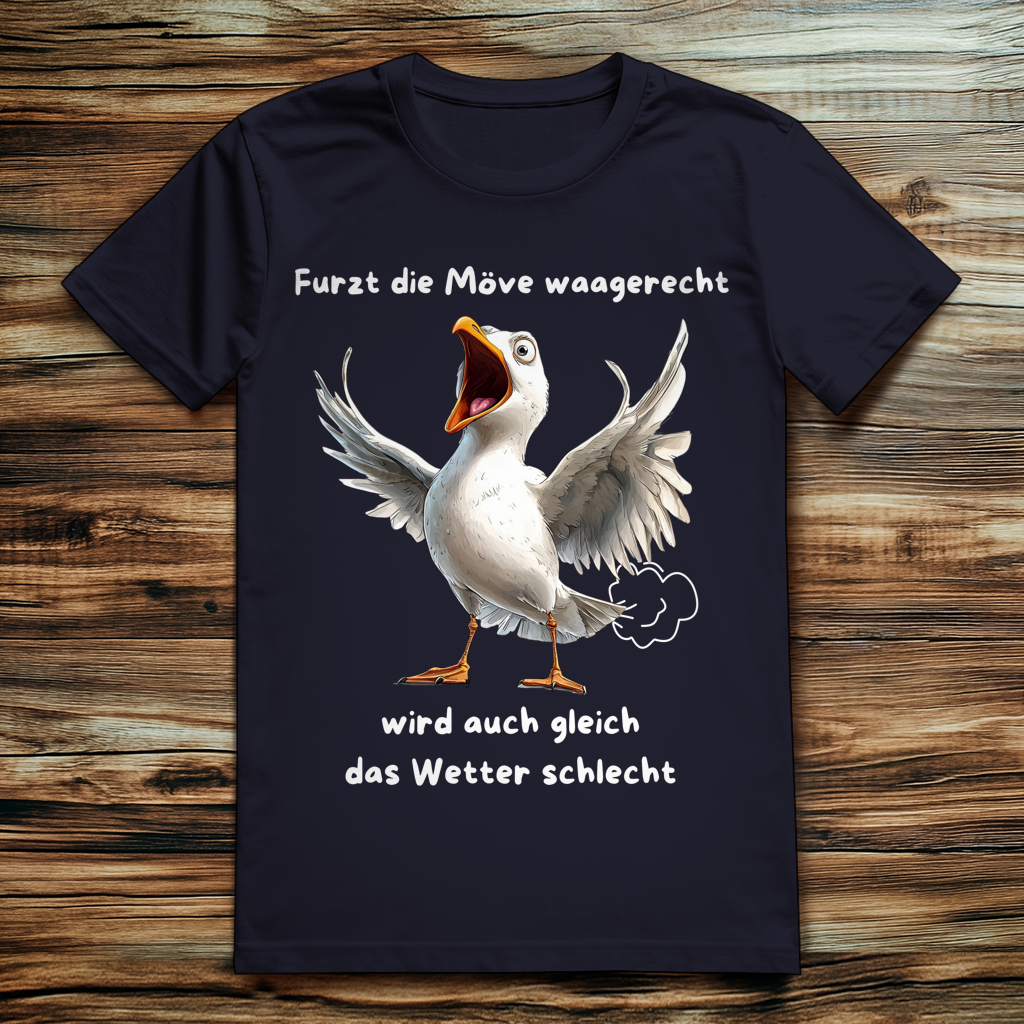 ST/ST Creator 2.0 Möve T-Shirt mit Motiv: furzt die Möve