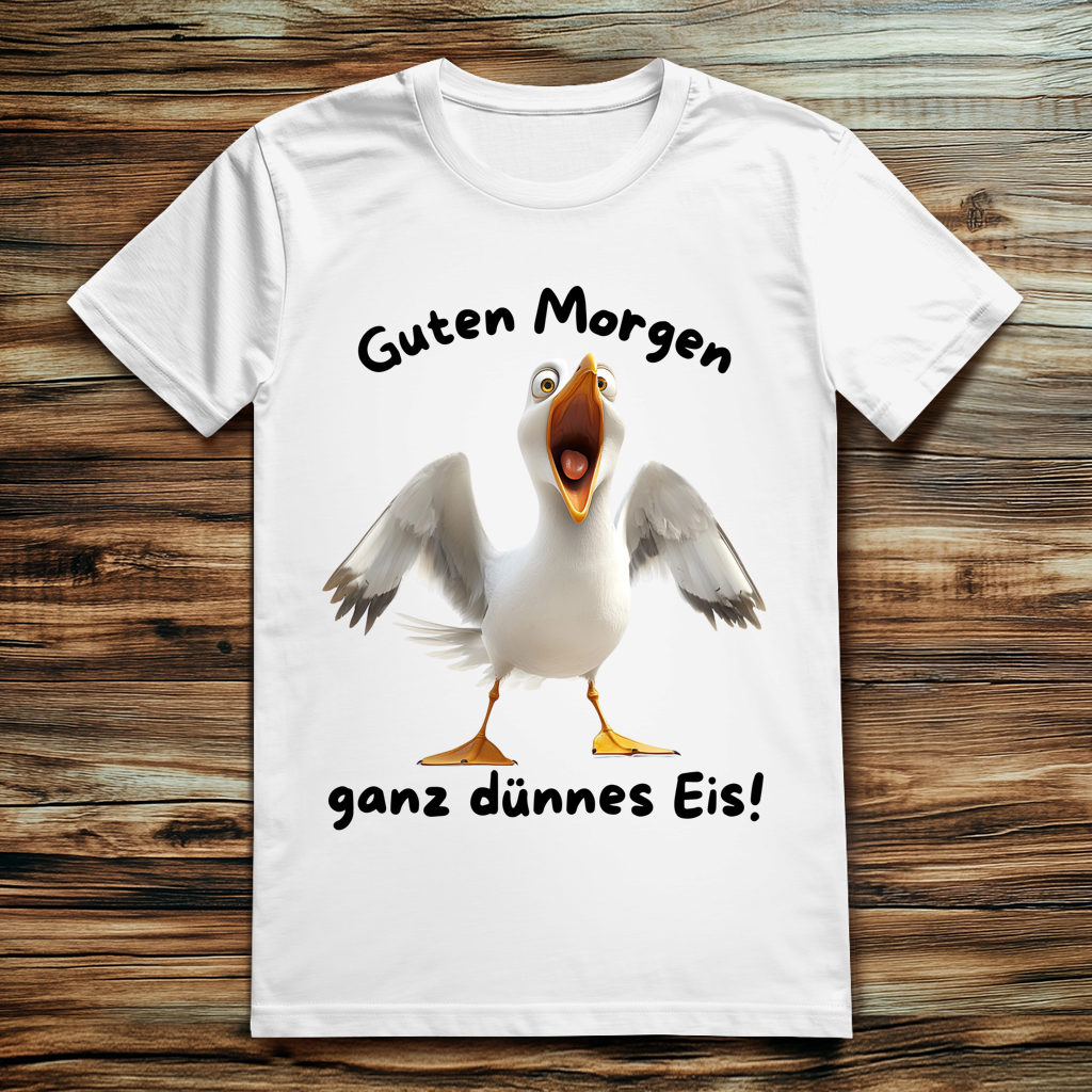 ST/ST Creator 2.0 Möve T-Shirt mit Motiv: ganz dünnes Eis