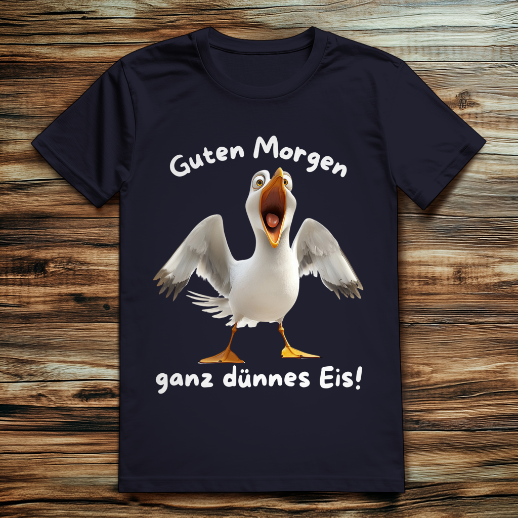 ST/ST Creator 2.0 Möve T-Shirt mit Motiv: ganz dünnes Eis