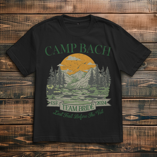 Oversize T-Shirt mit Motiv: Camp Bach